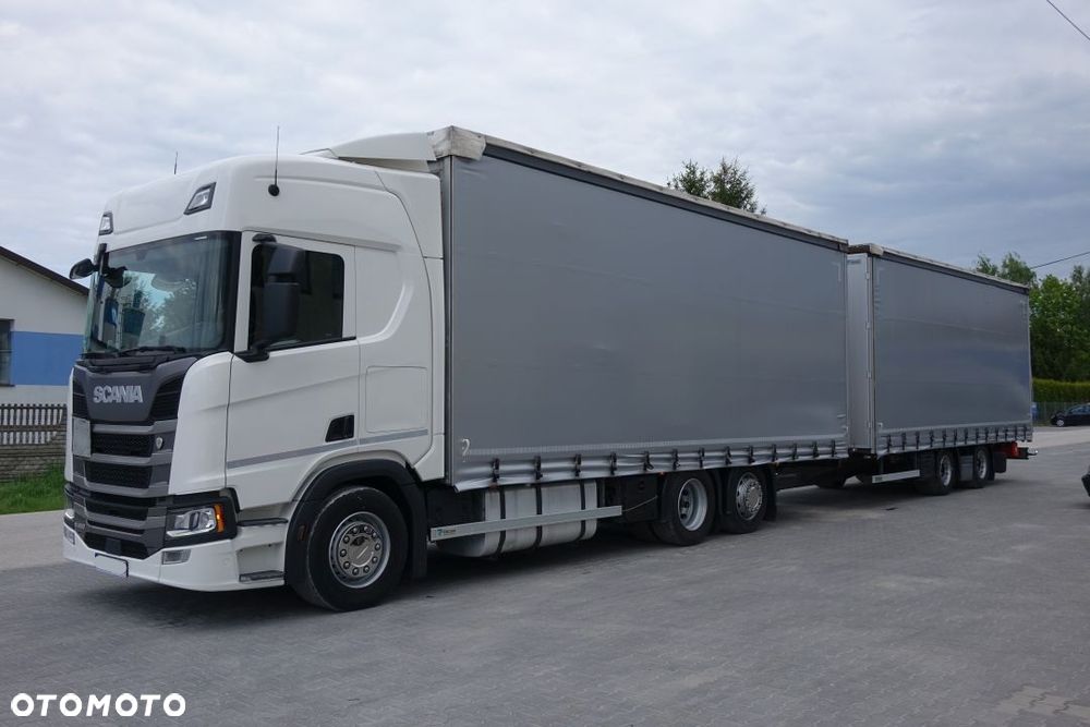 Scania R450 B6x2*4LA/ TANDEM / ZESTAW PRZESTRZENNY 120m3 / PRZEJAZDOWY / FIRANKA / E6 / AUTOMAT / RETARDER / OŚ PODNOSZONA SKRĘTNA - 1