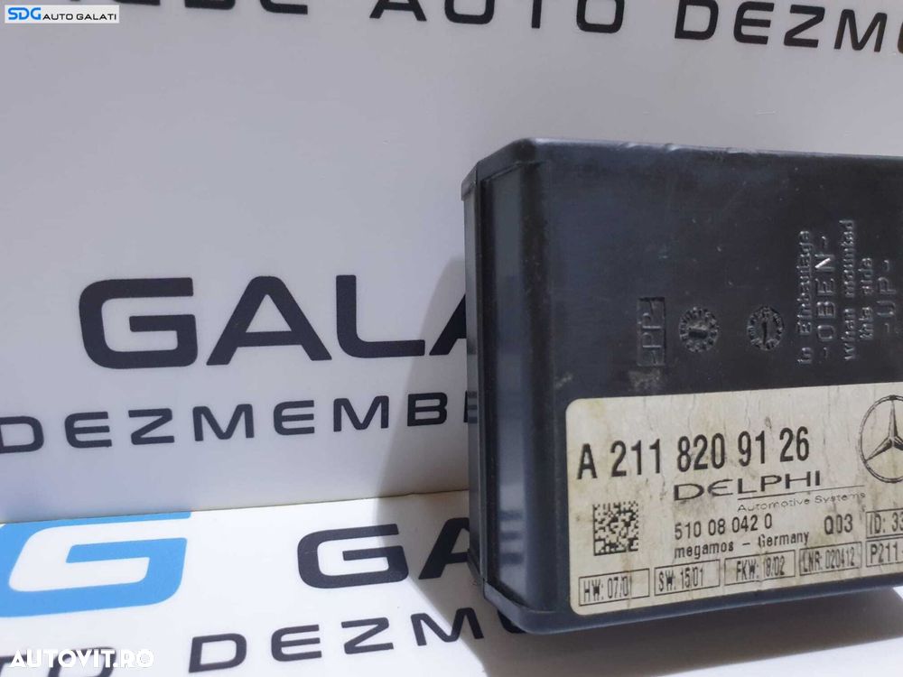 Unitate Modul Calculator Alarma Antifurt Mercedes Clasa C Class W203 2000- 2007 Cod A2118209126 [LR0516] - 2