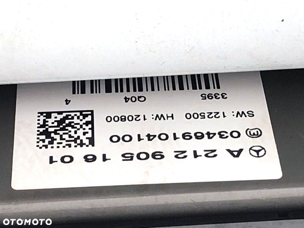 RADIO  MERCEDES-BENZ KLASA E (W212) 2009 - 2016 E 250 CDI / BlueTEC 4-matic (212.082, 212.097) 150 - 6