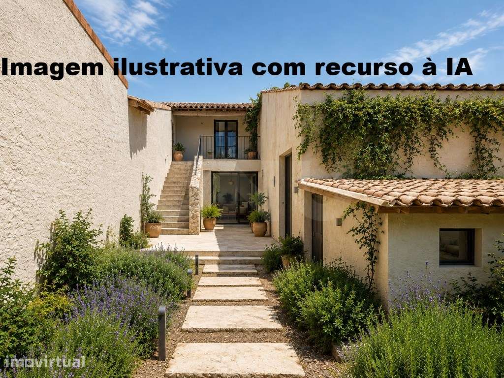 Moradia T3, em terreno de 1663 m² ,para reconstrução total, a 5 min... - Grande imagem: 4/22