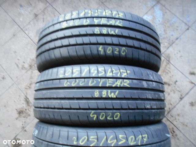 Opony 205/45r17 goodyear eagle f1 asymmetric 3 6,4mm  lato komplet - 3
