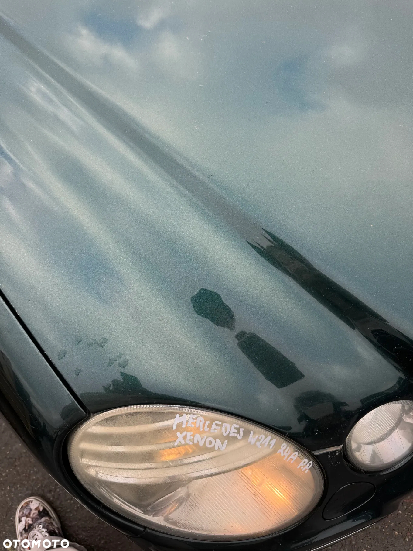 MERCEDES BENZ W211 LIFT MASKA POKRYWA SILNIKA C300 - 5