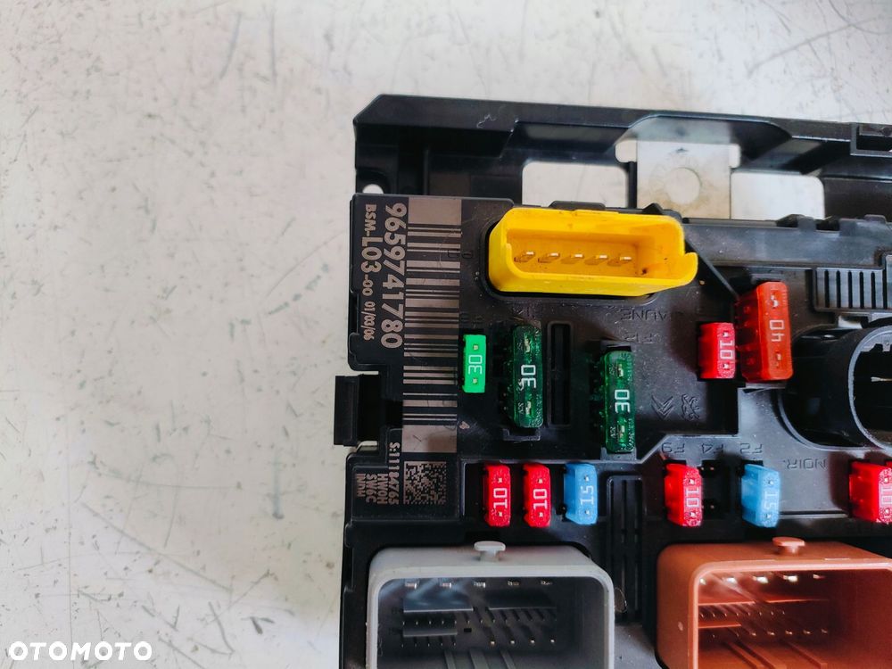 CITROEN C3 I 1,1 SKRZYNKA BEZPIECZNIKÓW BSM L03 9659741780 - 3