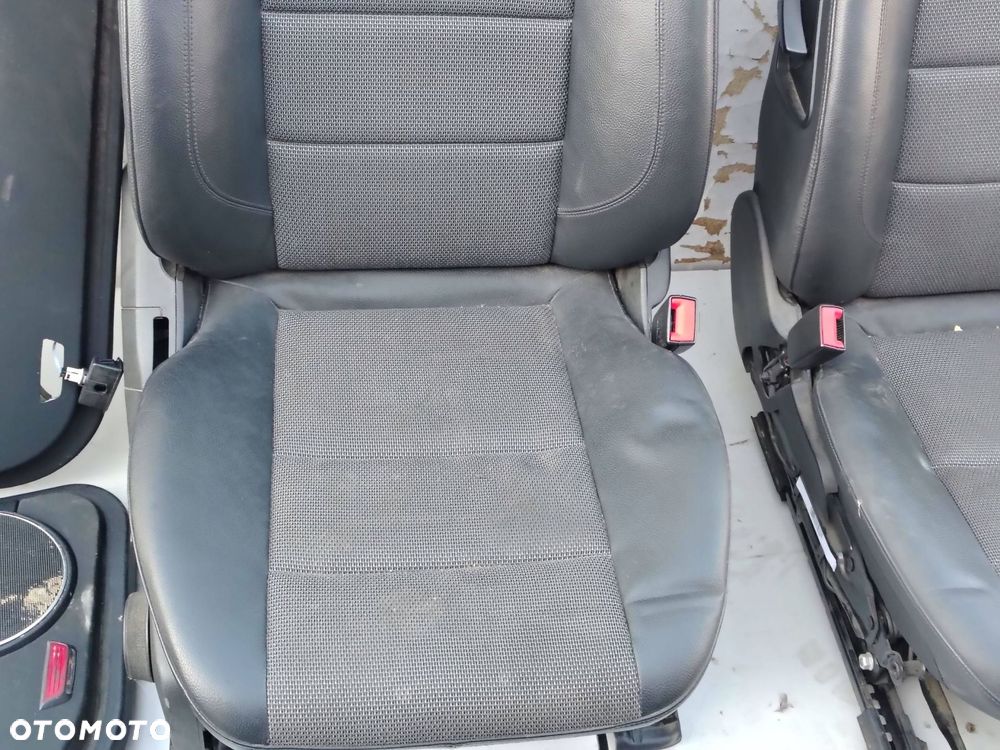 FOTEL FOTELE BOCZKI PÓŁSKÓRA KOMPLET MERCEDES KLASA C W204 SEDAN EUROPA - 5