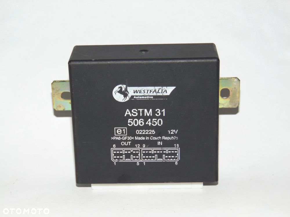 Moduł przekaźnik sterownik świateł haka holowniczego przyczepy Westfalia ASTM31 506450 VW Volkswagen Skoda Seat Audi Mercedes Volvo Opel Ford - 5