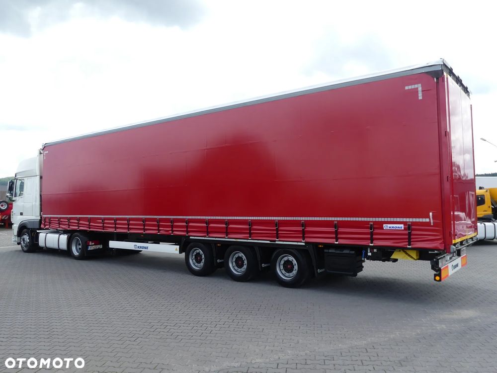 DAF XF 106.480 + KRONE FIRANKA / ZESTAW MEGA / OŚ PODNOSZONA / - 4