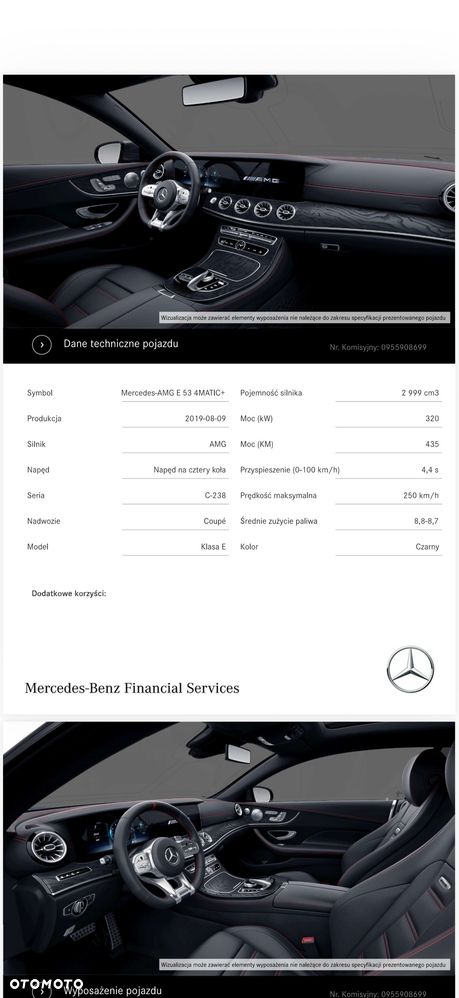 Mercedes-Benz Klasa E AMG 53 4-Matic+ 9G-TRONIC - 9