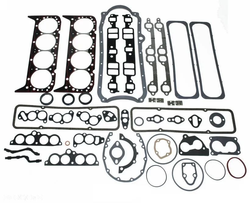 KOMPLET USZCZELEK SILNIKA USZCZELKI USZCZELKA POD GLOWICE GLOWICY KOLEKTORA SSACEGO WYDECHOWEGO MISKI OLEJOWEJ POKRYWY ZAWOROW CHEVROLET GMC 5.7 V8 R1500 R2500 V1500 V2500 R20 R10 V10 V1500 SUBURBAN - 1