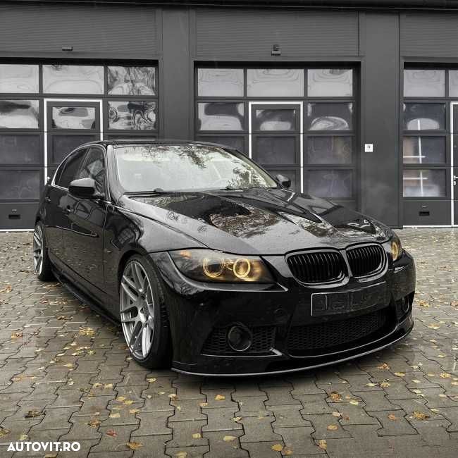 Prelungire Lip Bara Fata M3, Extensie bara M3 Style pentru BMW E90 E91, Negru Lucios - 5