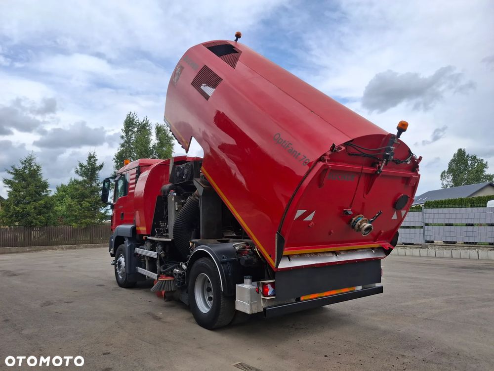 MAN TGS 18.320 Zamiatarka Bucher Optifant 70 2 Silniki Szczotki L/R Karcher Listwa Wysokiego Ciśnienia Dodatkowy Zbiornik Wody - 27