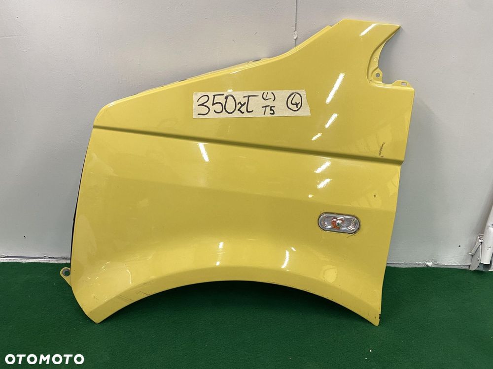 VW T5 lift TRANSPORTER MULTIVAN 03- Błotnik przedni lewy żółty ORYGINALNY - 1