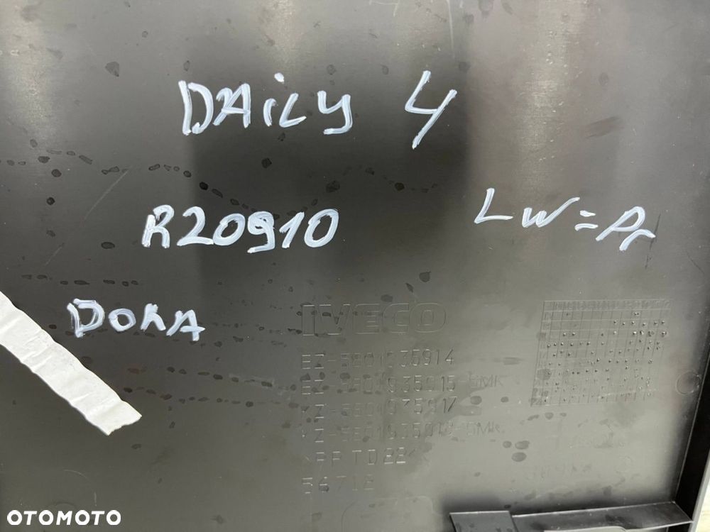 Listwa Iveco Daily 4 IV 14r.- 4x4 lewa prawa tylna nakładka boczna drzwi DOKA dubel kabina 58019359 - 7