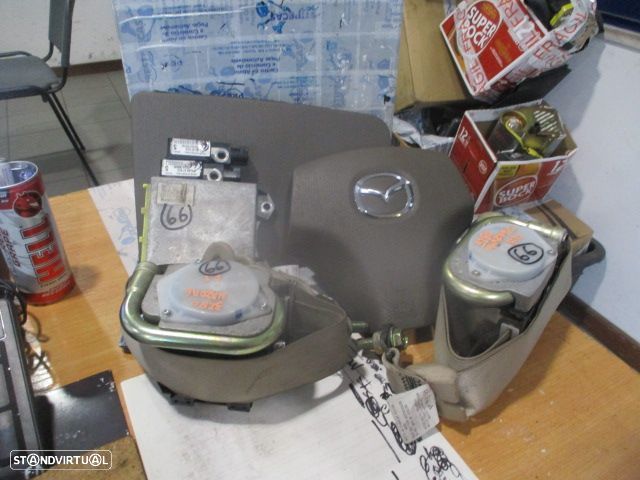 Kit Airbags 0080P1160116  GJ6A57KCO 3326249 MAZDA 6 2003 2.0I 140 CV 4P VERMELHO SEM TABLIER - 1