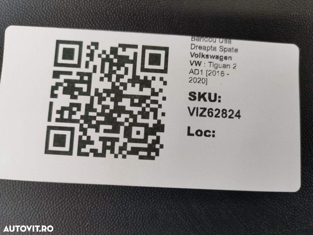 Bandou Usa Dreapta Spate Volkswagen VW  Tiguan 2 AD1 2016 2017 2018 20 - 8