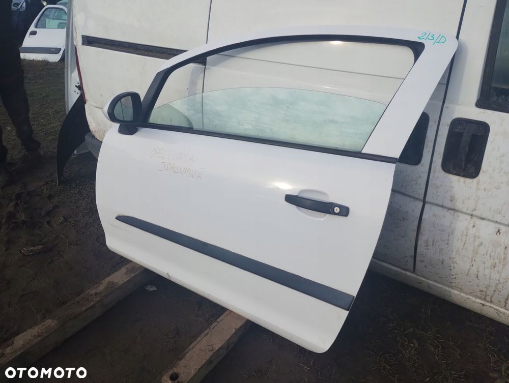 Opel Corsa D Drzwi Przednie Lewe 3D - 4