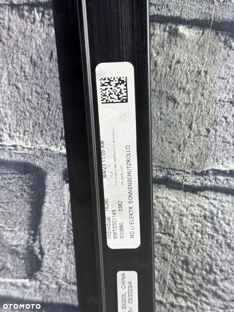 ZASŁONA ROLETA PRZECIWSŁONECZNA DRZWI SZYBY LEWA TYŁ BMW X7 G07 LCI - 4