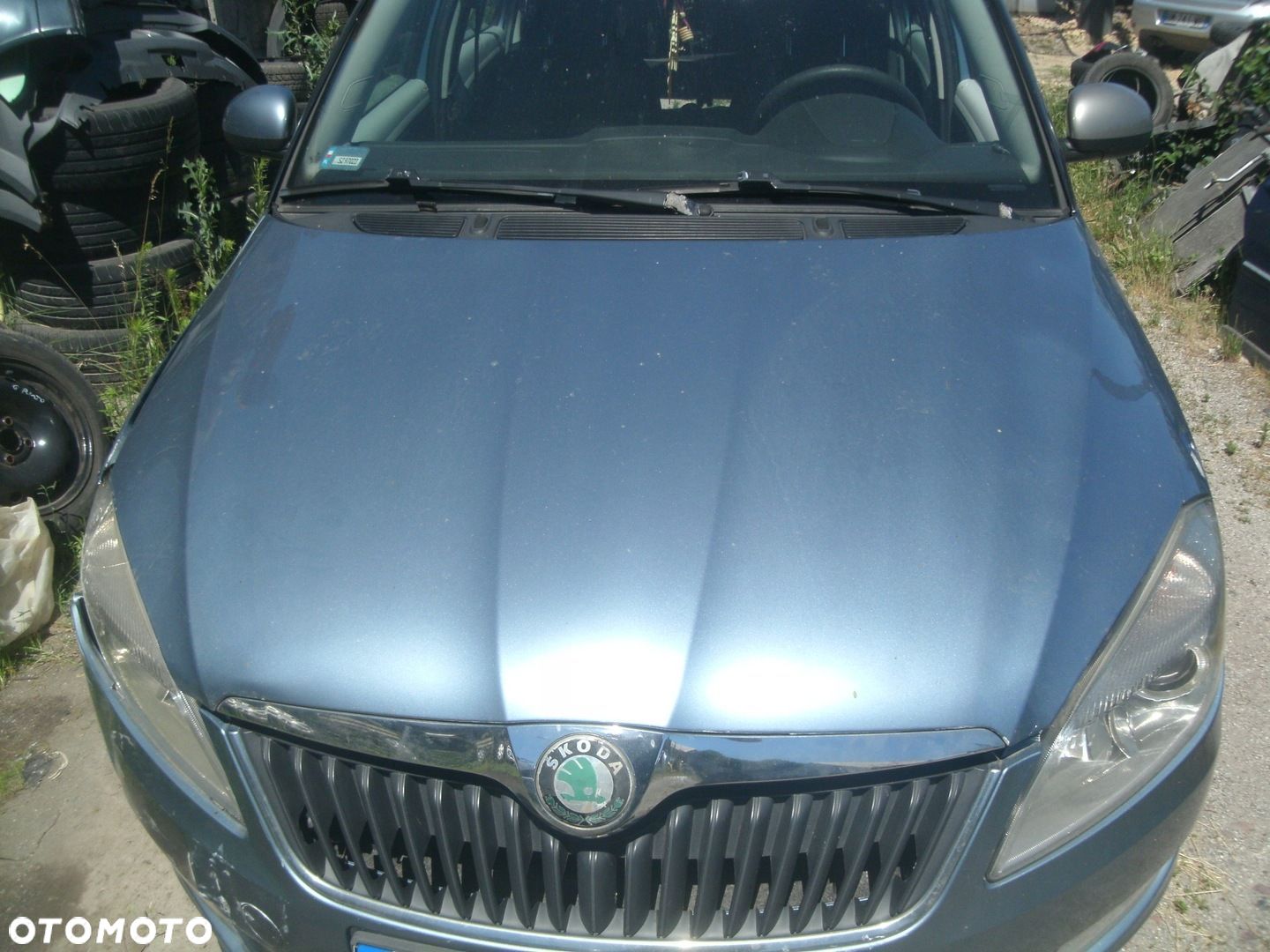 SKODA FABIA II LIFT 10-15 MASKA GRIL LAMPA BLOTNIK PAS CHLODNICE PRZOD 9154 - 1