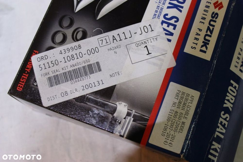 PANEWKI USZCZELNIACZE SUZUKI AN650 AN400 BURGMAN - 2