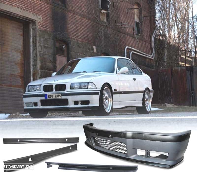KIT CARROÇARIA BMW E36 LOOK M3 PARA-CHOQUES EMBALADEIRAS E DIFUSOR - 1