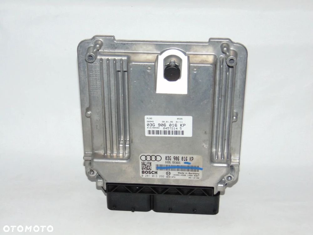 Komputer sterownik silnika 03G906016KP 0281013292 Audi A4 B7 2.0 TDI diesel 04-08r - 5