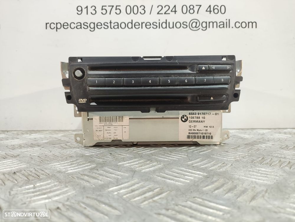 Auto Radio com Sistema de Navegação Leitor de DVD CD BMW Série 1 E81 E87 E88 Original - 1