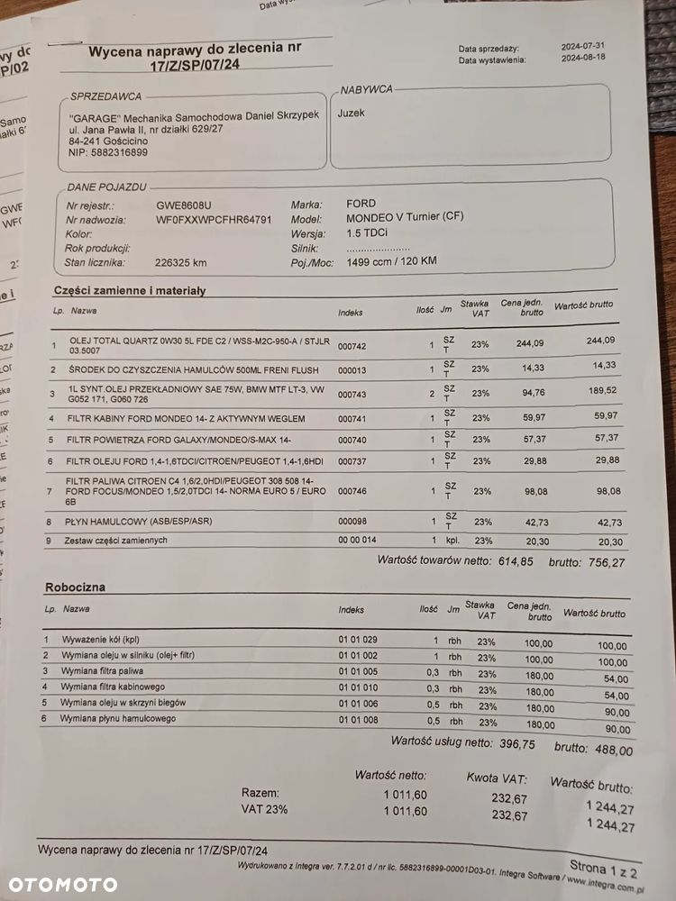 Ford Mondeo 1.5 TDCi ECOnetic Start-Stopp Trend - 37