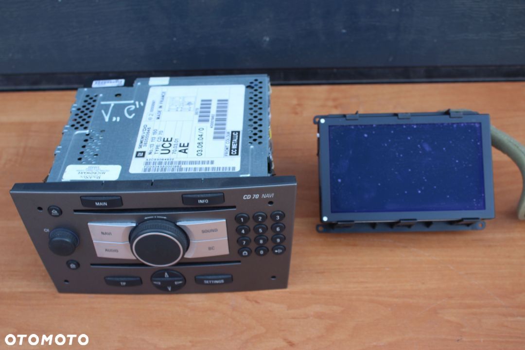 RADIO NAWIGACJA KOLOROWA OPEL VECTRA C SIGNUM CD 70 NAVI - 1