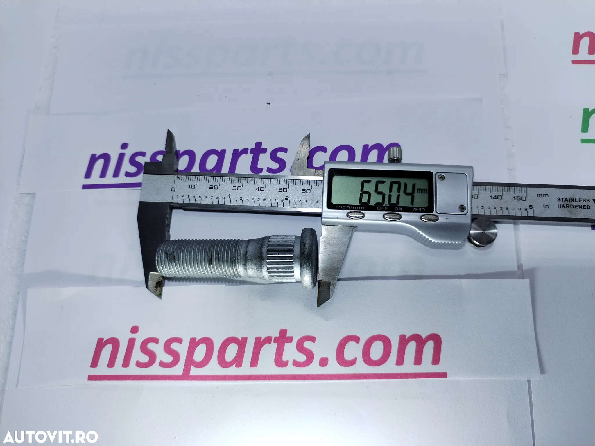 CABSTAR Prezon roata + piulița M16, 65mm lungime NISSAN Trade, NT400, Renault Maxity 402229X50B  40222-9X50B  402229X50A  40222-9X50A  43222F3600  43222-F3600  61050490 - 3