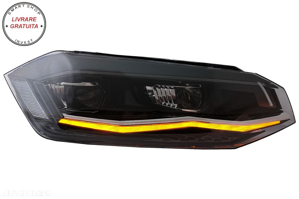 Faruri LED VW Polo AW MK6 (2018-2020) Semnal Dinamic Secvential- livrare gratuita - 10