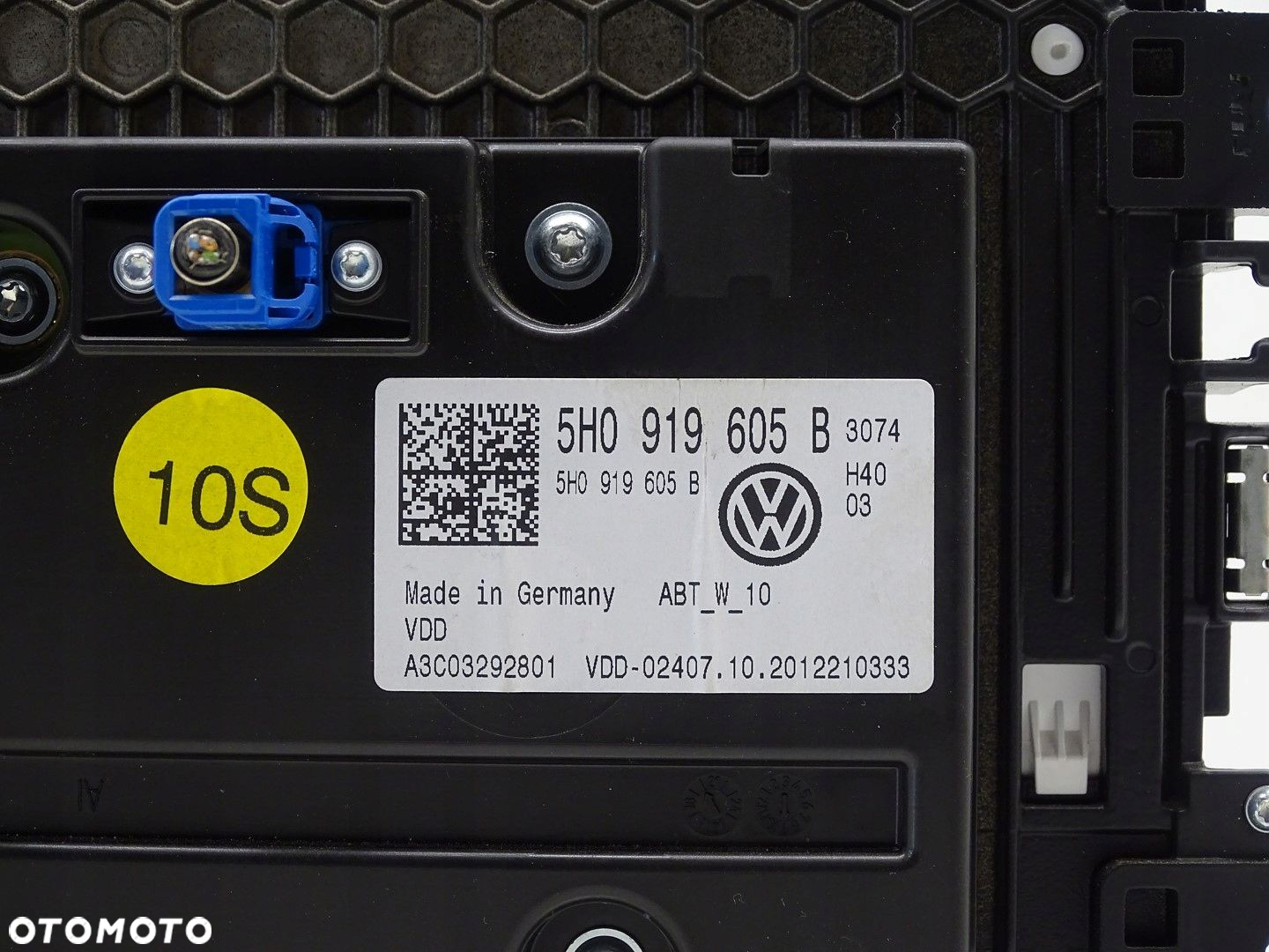 EKRAN WYŚWIETLACZ MONITOR LCD MMI NAVI NAWIGACJI VW GOLF VIII 5H0919605B - 5