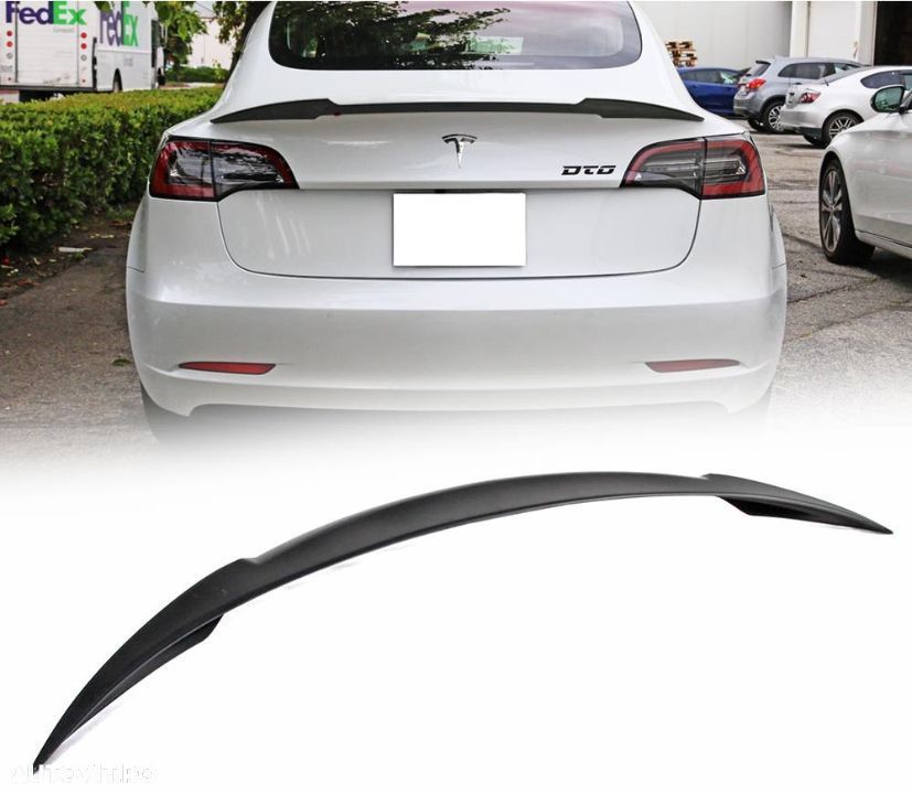 Eleron portbagaj pentru Tesla Model 3 2017-2019 vopsit / nevopsit  CALITATE PREMIUM ⭐️⭐️⭐️⭐️⭐️ - 9