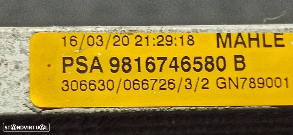 RADIADOR AR CONDICIONADO PEUGEOT 508 SW ALLURE - 5