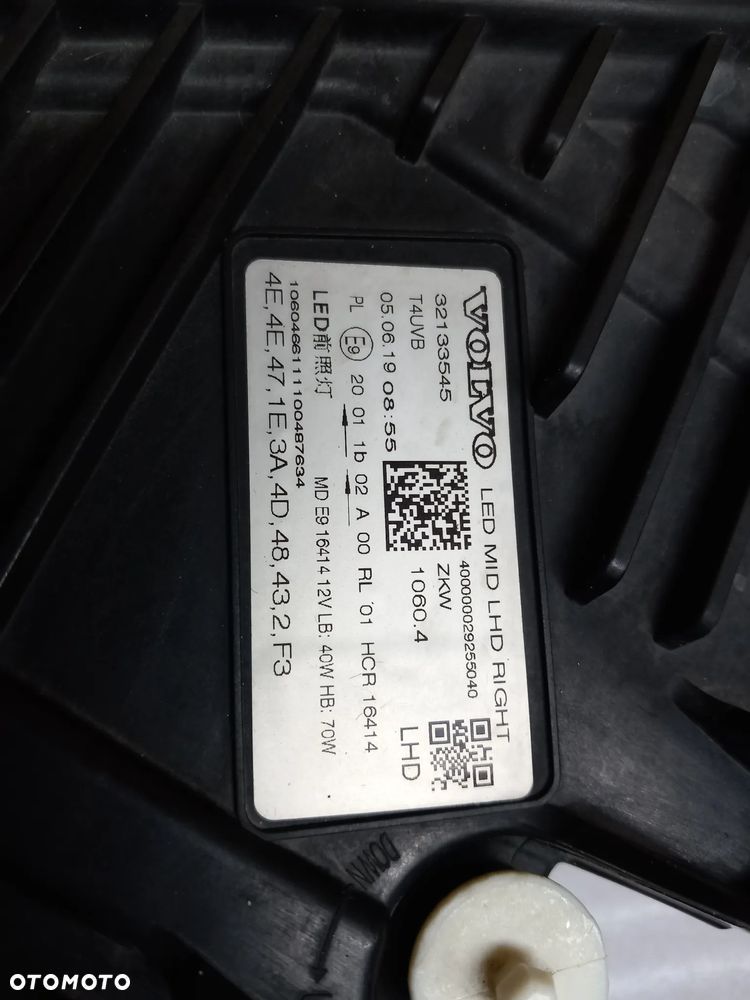 Lampa VOLVO XC60 II FULL LED 32133545 przód/przednia prawa Warszawa - 16