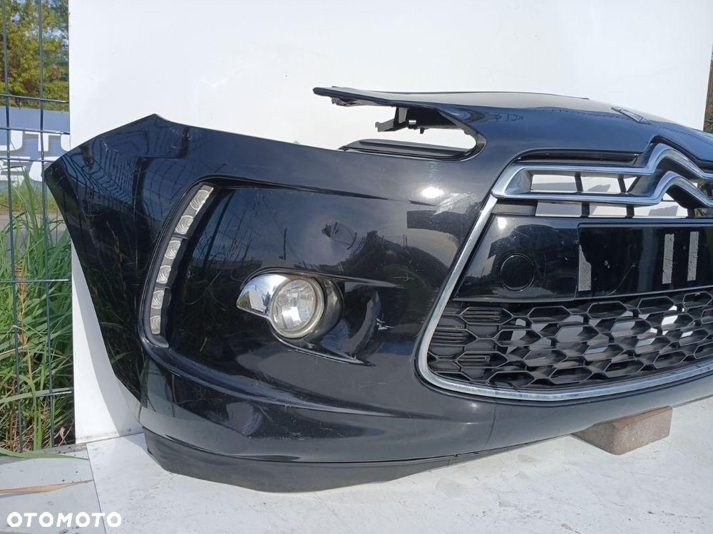 ZDERZAK PRZÓD PRZEDNI CITROEN DS3 CZARNY Z HALOGENAMI LED - 4