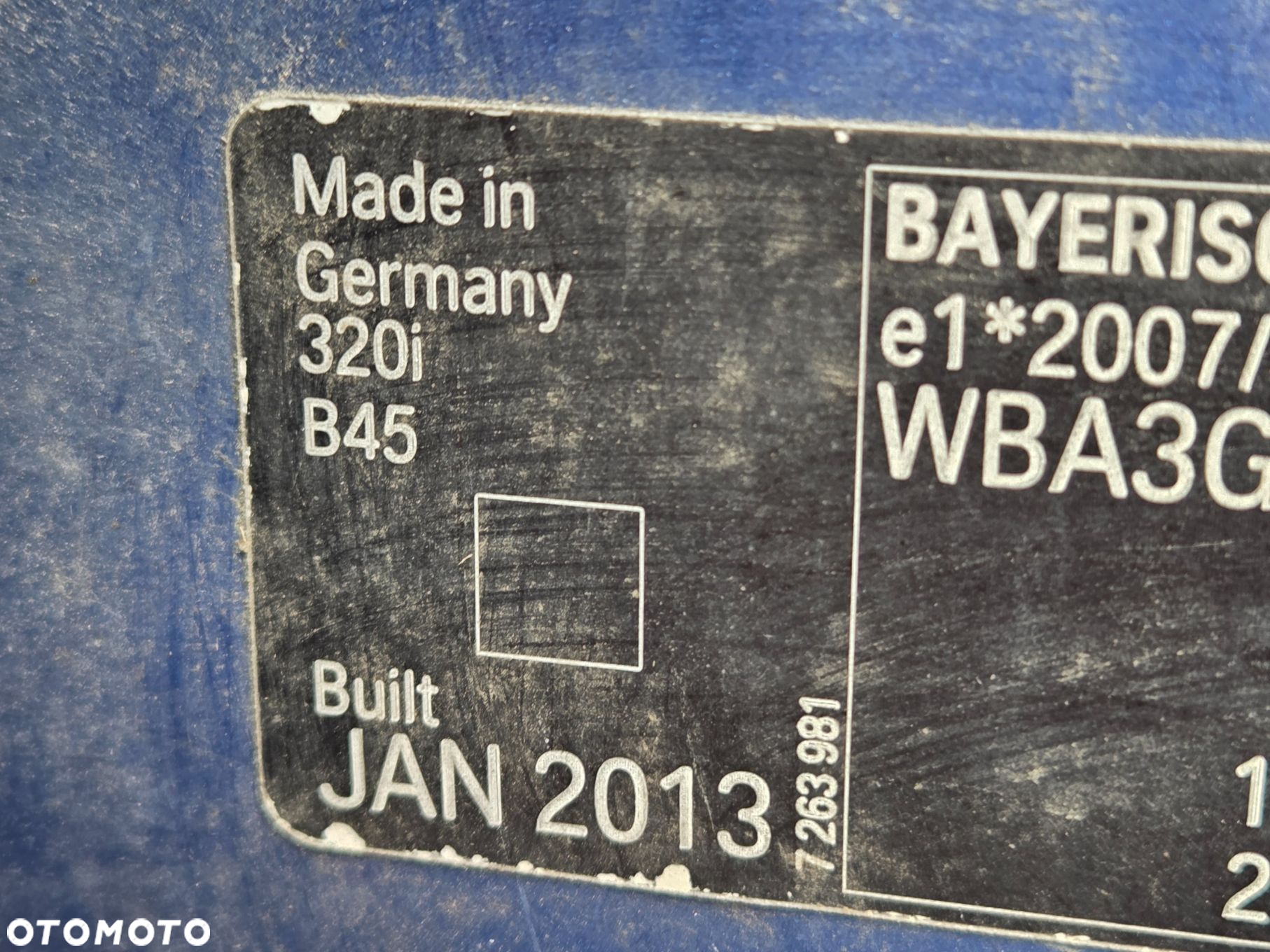 BŁOTNIK PRAWY PRZEDNI BMW F30 F31 B45 - 9