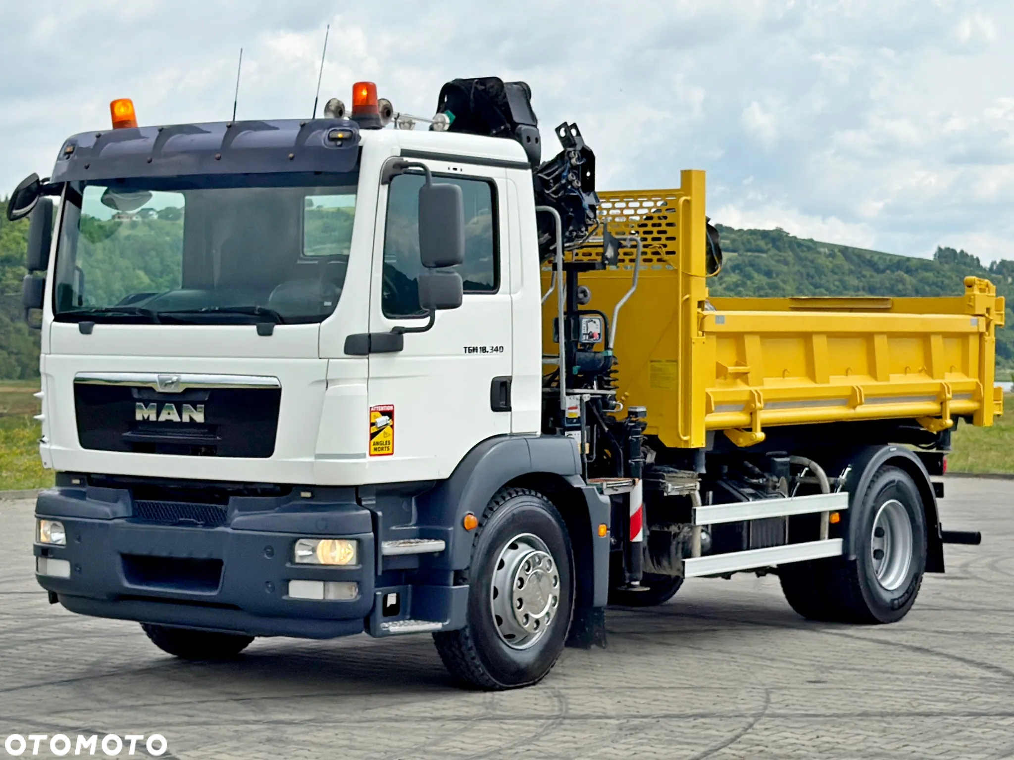 MAN TGM 18.340 WYWROTKA 4,05 m* HIAB 111 B-2 HIDUO/PILOT - 5