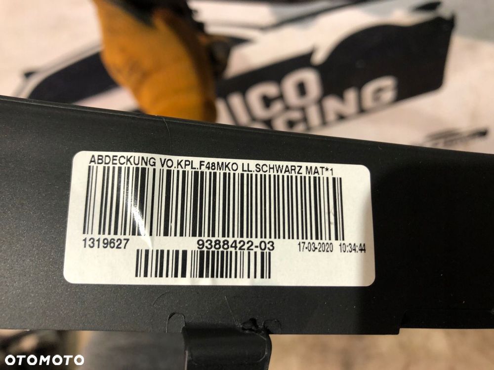 DEKOR TUNELU BMW X1 F48 X2 F39 CZARNY MAT - 6