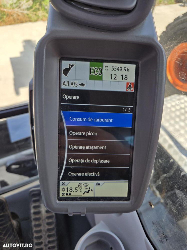 Hitachi ZX140W-6, 2019, 5.549h, 17.1t, cupa NOUA 1,3m latime, LAMA+CALE, consum mediu 8,3l/h, revizii efectuate, Ad sapare 6m, ridica 7t, avertizare antirasturnare, inst picon si inst rotire pe brate, STARE FOARTE BUNA, posibil leasing,PROMOTIE 89.900Eur+Tva - 34