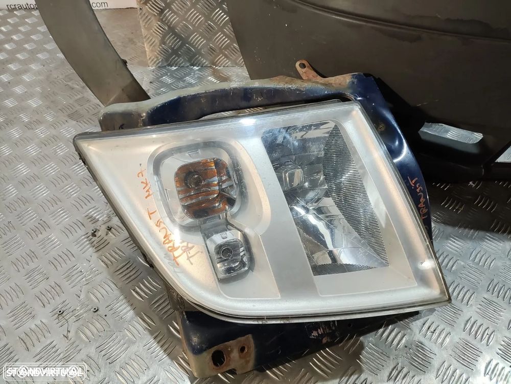 Frente Completa Ford Transit FA_ Van - 2006 / 2014 - Capot | Capo | Parachoque | Parachoques | Guarda Lamas | Lama | Otica | Oticas | Radiador | Ventilador | Fibra | Reforço | Original | P6C1116612AP | 2454107 | 6C1117K819B | 1370602 | 1561051 - 9