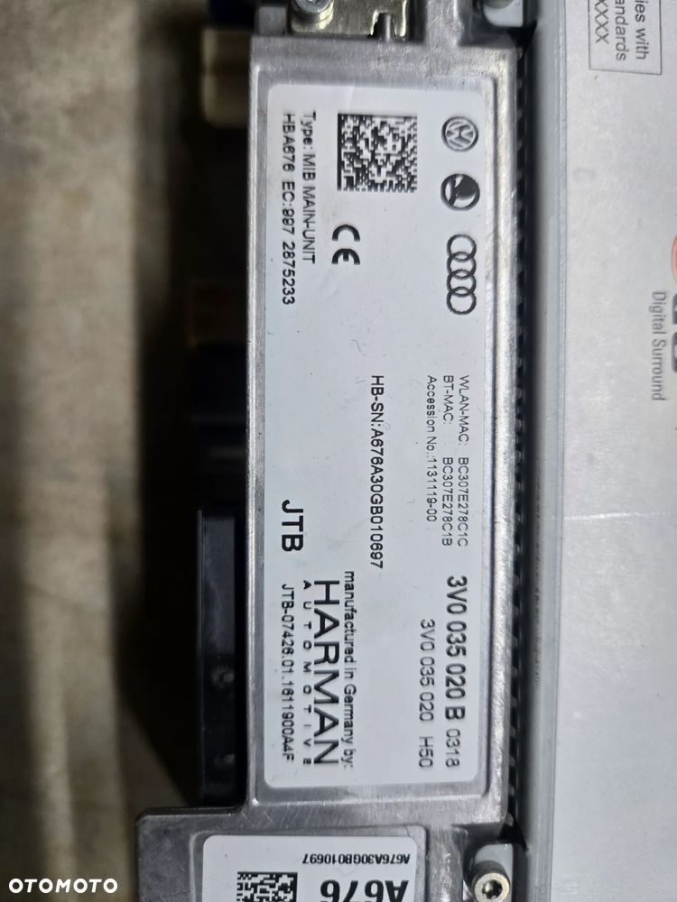 SKODA OCTAVIA 3 SUPERB 3 MULTIMEDIA CZYTNIK KART SD - 5