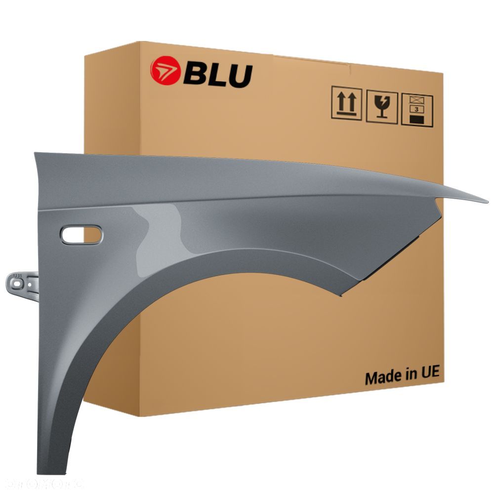 BLU Błotnik SEAT IBIZA IV 4 6J LX7R prawy srebrny 08-17 przód MonsunGrau - 1