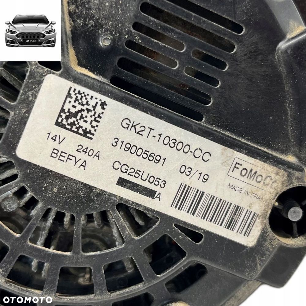 ALTERNATOR 2.0 ECOBLUE FORD S-MAX MK2, MONDEO MK5 GK2T-10300-CC - 3