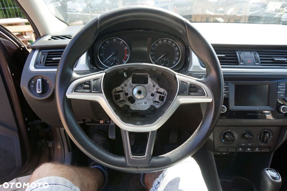 KIEROWNICA SKÓRZANA SKÓRA RAPID NH3 5E0419091BEFEL SKODA 2012-2019 - 1