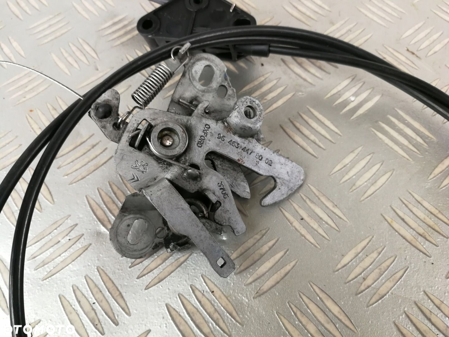9646344780 linka rączka cięgno otwierania maski zamek CITROEN C6 - 4