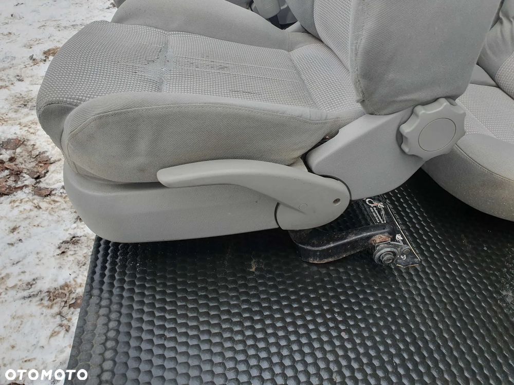 Fotele Fotel Kanapa Welur Jasne Siwe Podlokietnik VW Golf IV 4 3 drzwi komplet - 12