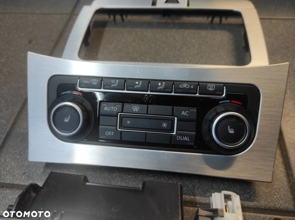 VW PASSAT CC B6 LIFT DEKORY TUNELU ŚRODKOWEGO CLIMATRONIC RAMKA POPIELNICZKA GRZANE FOTELE  KOMPLET SZCZOTKOWANE ALUMINIUM WYSYŁKA !!!! - 5