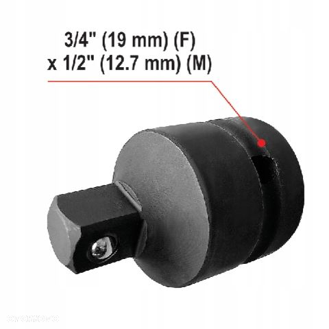 YATO KLUCZ UDAROWY BEZSZCZOTKOWY AKU 18V 4AH 3/4 2000NM ADAPTER 1/2 - 10