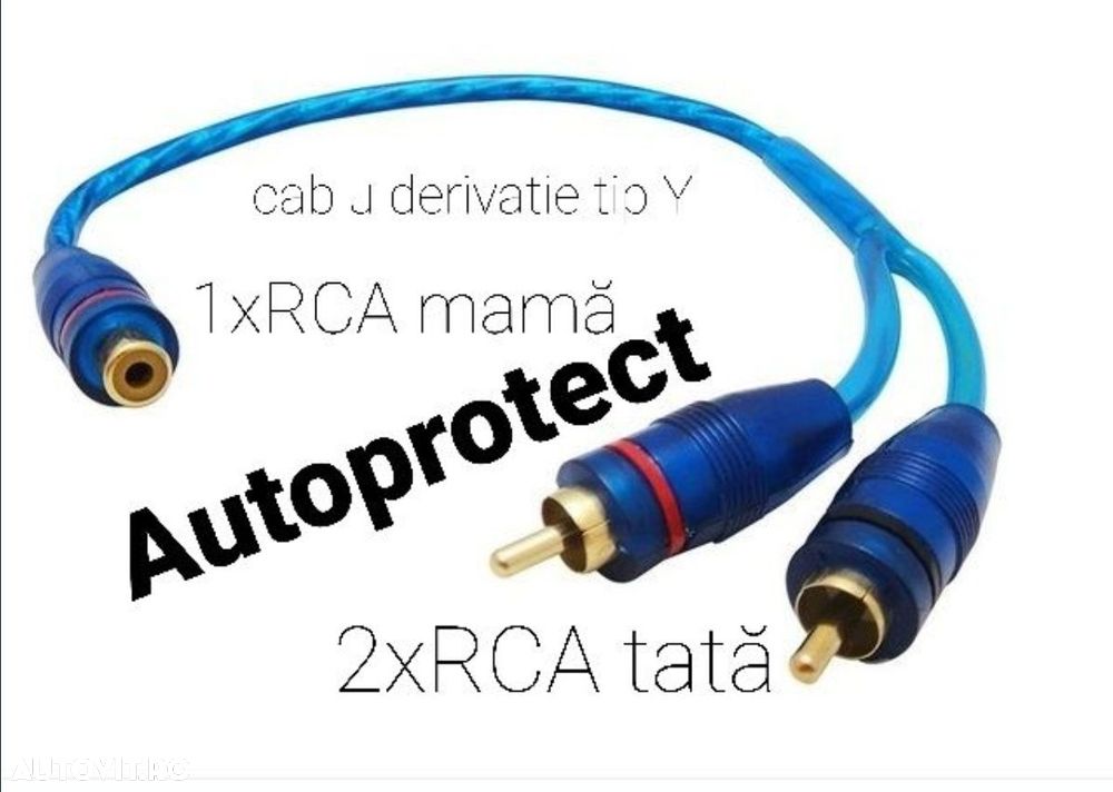 Cabluri RCA pentru kit statie amplificator subwoofer casă mașină - 1