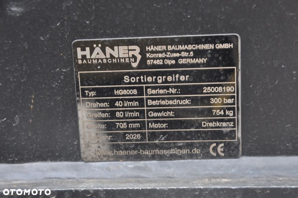 Chwytak wyburzeniowy sortujacy Haner HG 800 S - 3