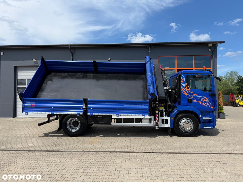 MAN TGM TGL TGS 18.250 // E6 // wywrotka + HDS HMF z pilotem // 4x2 // budowlanka // kiper wywrot żuraw dzwig kran crane - 13